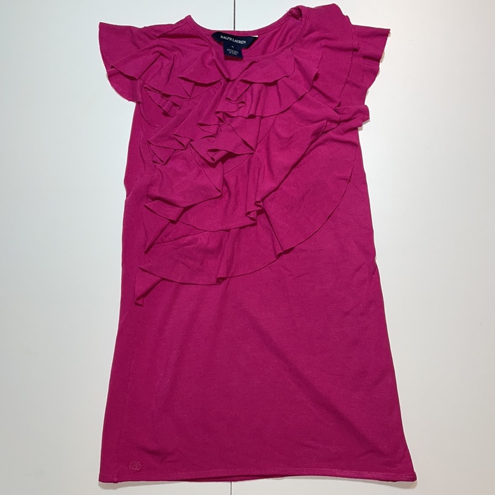 Ralph Lauren Polo Girls Pink Dress Size 5